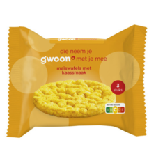 g'woon maïswafels paprika, zeezout of kaas
